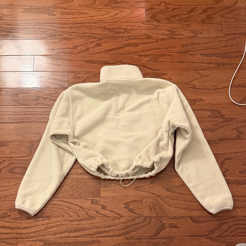 Aritzia Cream Quarter-Zip Sweater - Picture 2 of 4